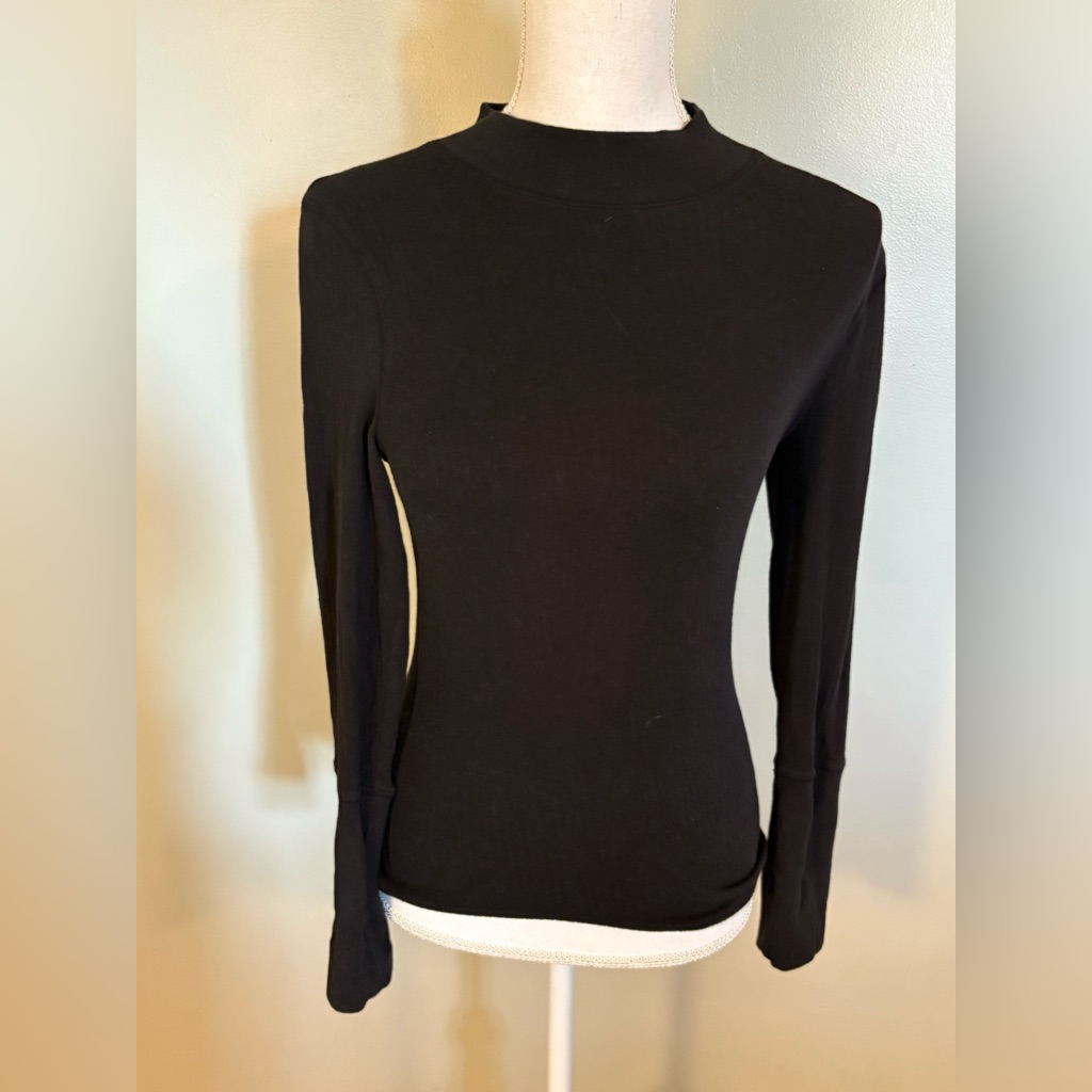 Intimately Free People Black Mock Neck